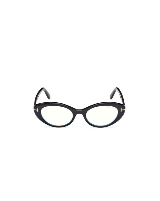 Tom Ford Black Ft6092-B 001 Optical Frames Acetate Round Normal