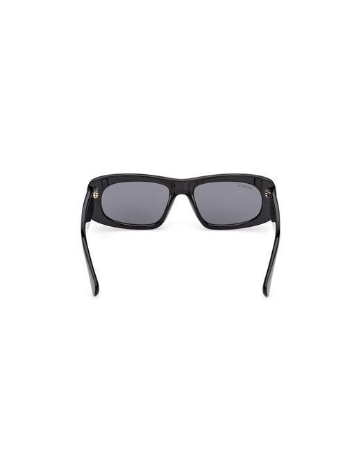 MAX&Co. Black Mo0142 01A Sunglasses Injected Smoke Squared Normal