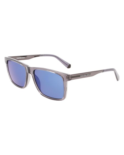 Calvin Klein Black Ckj21624S 050 Sunglasses Injected Squared Photochromatic Mirror for men