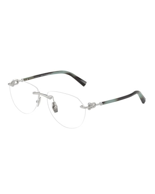 Tiffany & Co Black Tf1173K 6213 Optical Frames Metal Pilot Normal