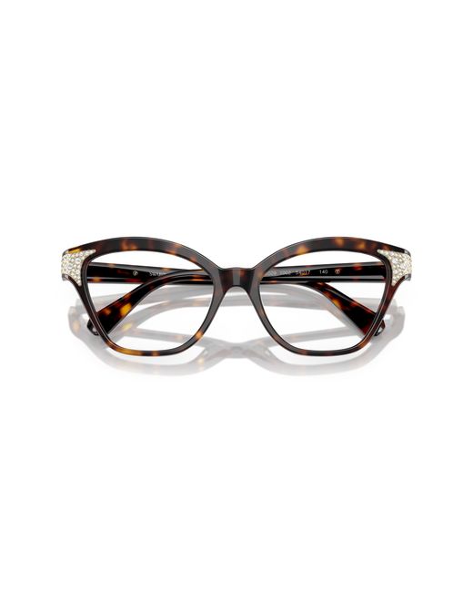 Swarovski Black Sk2029 1002 Optical Frames Acetate Cat Eye Normal