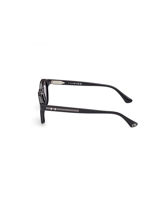 Web Black We0384 05A Sunglasses Acetate Smoke Round Normal for men