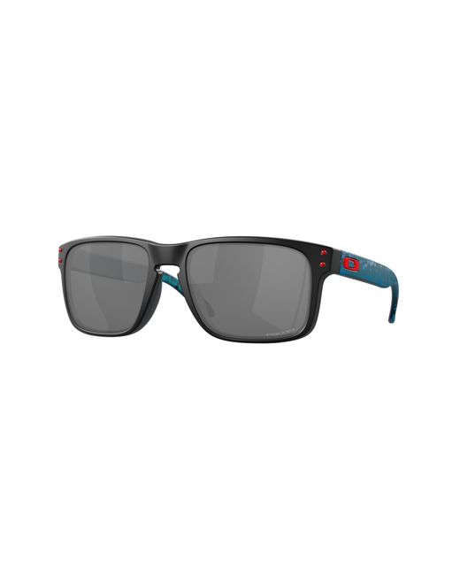 Oakley Black Oo9102 Holbrook 9102Y2 Sunglasses Plastic Squared Mirrored Prizm for men