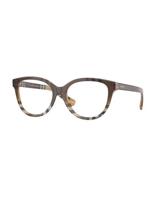 Burberry Black Be2456 4202 Optical Frames Acetate Transparent Cat Eye Normal
