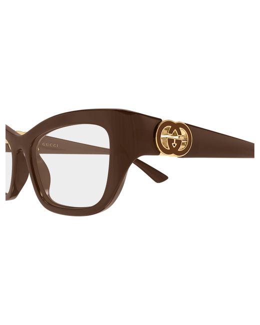 Gucci Black Gg2125O 004 Optical Frames Injected Transparent Cat Eye