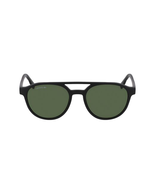 Lacoste Black L6008S 002 Sunglasses Bio-Inject Round Normal Normal for men