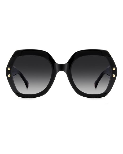 Carolina Herrera Black Her 0314/G/S 3H2/9O Sunglasses Acetate Squared Normal Shaded