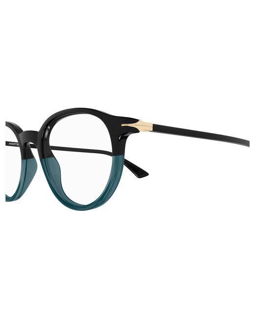 Montblanc Black Mb0340O 003 Optical Frames Acetate Transparent Squared for men