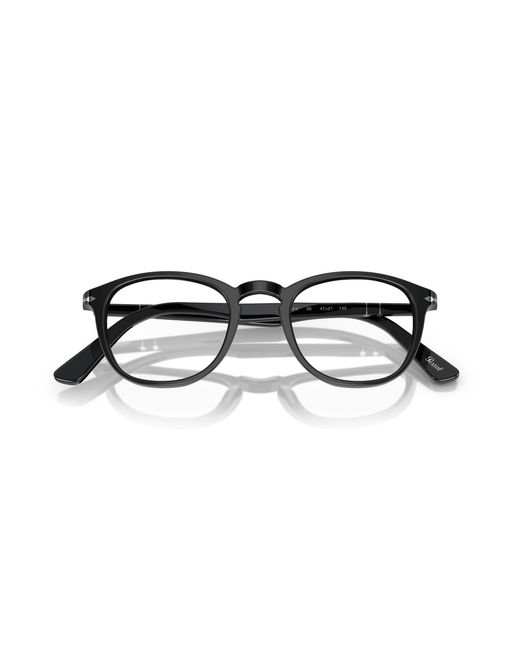 Persol Black Po3143V 95 Optical Frames Acetate Transparent Round Normal for men