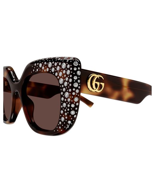 Gucci Black Gg2030S 006 Sunglasses Acetate Squared