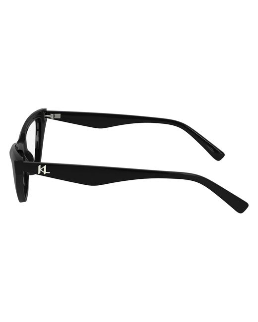 Karl Lagerfeld Black Kl6175 001 Optical Frames Bio-Inject Cat Eye Normal