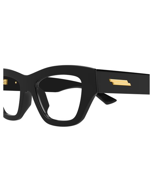 Bottega Veneta Black Bv1360O 002 Optical Frames Acetate Transparent Squared