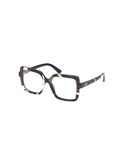 Emilio Pucci Black Ep5265 099 Optical Frames Acetate Squared Normal