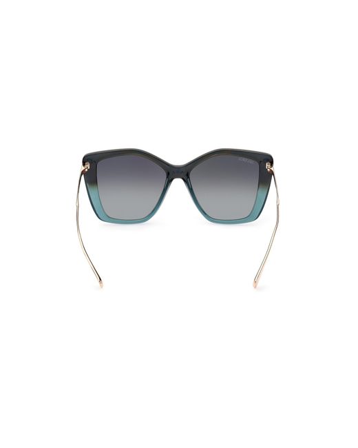 MAX&Co. Black Mo0065 56N Sunglasses Injected Geometric Normal