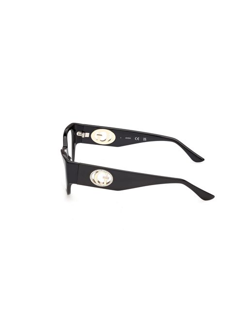 Guess Black Gu50351 001 Optical Frames Acetate Cat Eye Normal