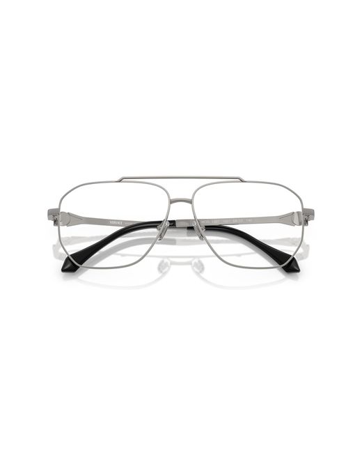 Versace Black Ve1307 1001 Optical Frames Metal Pilot Normal for men