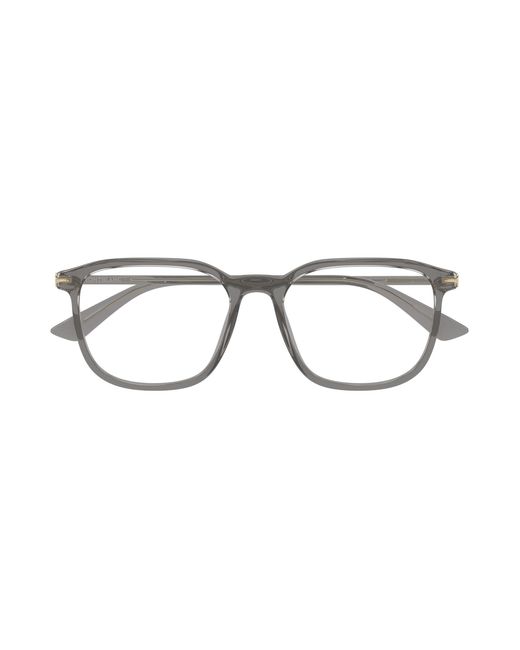 Montblanc Black Mb0438O 003 Optical Frames Acetate Transparent Squared for men