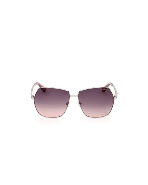 Guess Black Gu00309 10B Sunglasses Metal Smoke Butterfly Normal