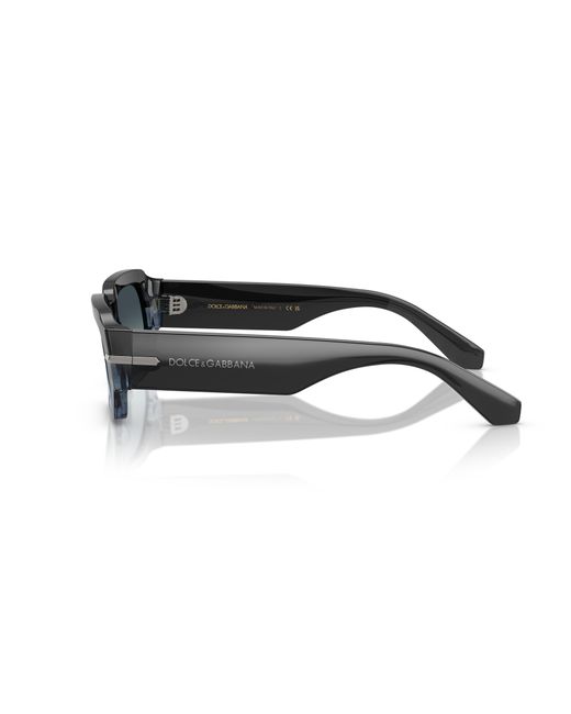 Dolce & Gabbana Black Dg4485 348519 Sunglasses Acetate Squared Normal Nuanced for men