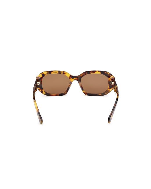 MAX&Co. Black Mo0152 53E Sunglasses Acetate Geometric Normal