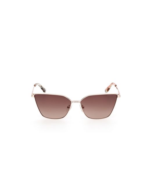 Guess Black Gm00023 28F Sunglasses Metal Cat Eye Normal
