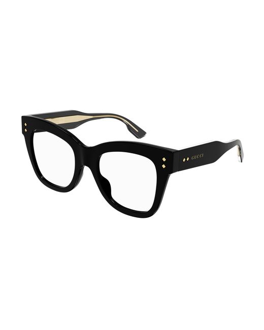 Gucci Black Gg1082O 001 Optical Frames Acetate Cat Eye