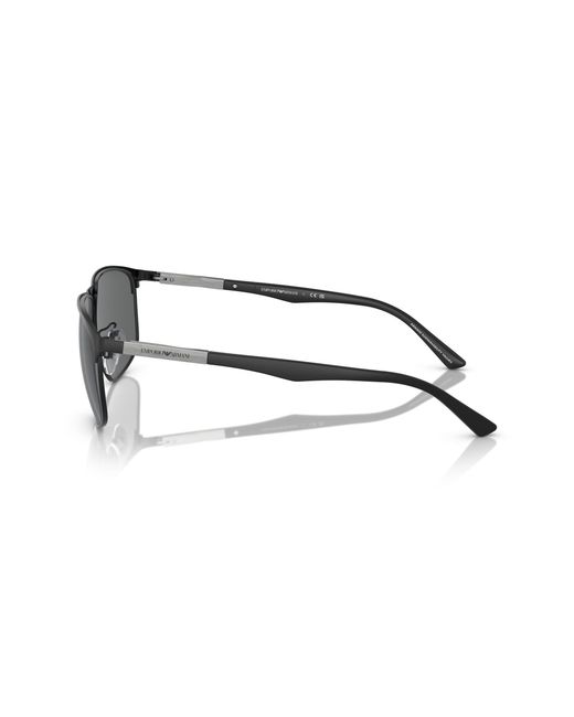 Emporio Armani Black Ea2094 300187 Sunglasses Metal Dark Pillow for men