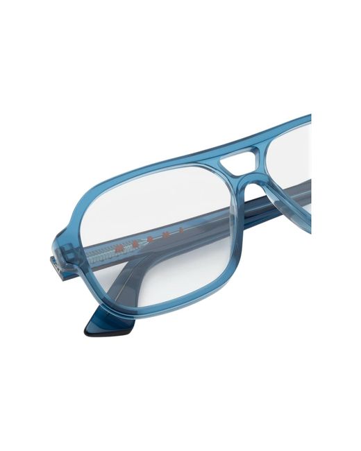 Marni Blue 5Kj Moziqui Ocean Optical Frames Acetate Squared