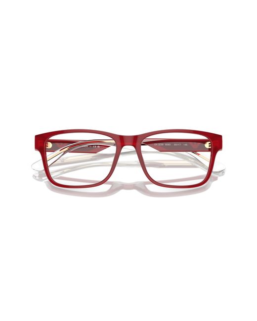 Emporio Armani Black Ea3239 6093 Optical Frames Acetate Transparent Squared Normal for men