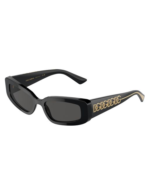 Dolce & Gabbana Black Dg4445 335587 Sunglasses Acetate Cat Eye Normal