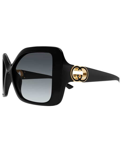 Gucci Black Gg2015S 001 Sunglasses Injected Squared