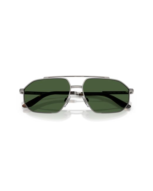 Dolce & Gabbana Green Dg2328 04/71 Sunglasses Metal Pilot Normal for men