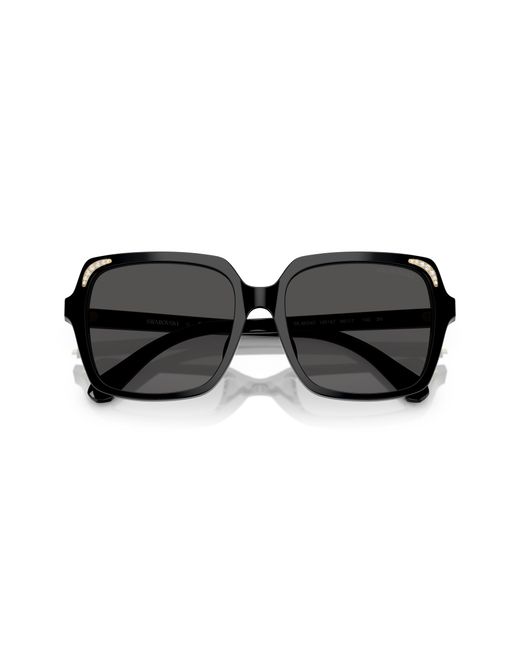 Swarovski Black Sk6034D 100187 Sunglasses Acetate Squared Normal