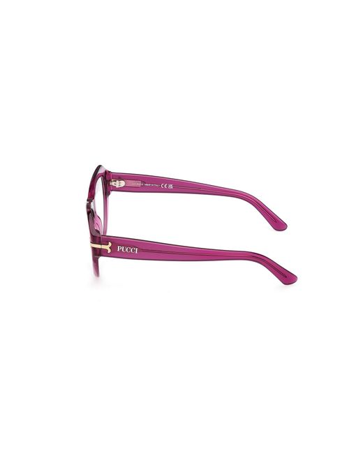 Emilio Pucci Black Ep5263 081 Optical Frames Acetate Cat Eye Normal