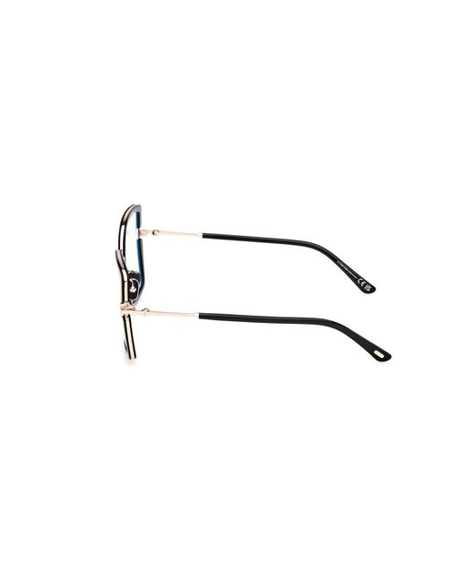 Tom Ford Black Ft5985-B 001 Optical Frames Injected Squared Normal