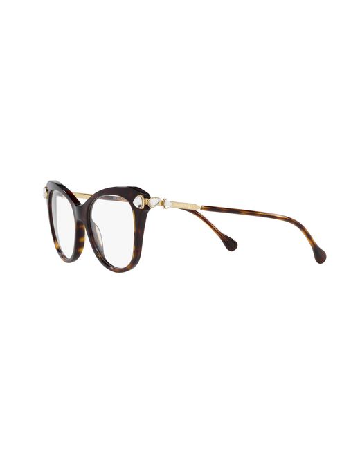 Swarovski Black Sk2012 1002 Optical Frames Acetate Transparent Geometric Normal