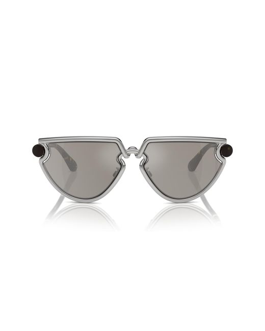 Burberry Black Be3152 10056G Sunglasses Metal Geometric Mirrored Mirror