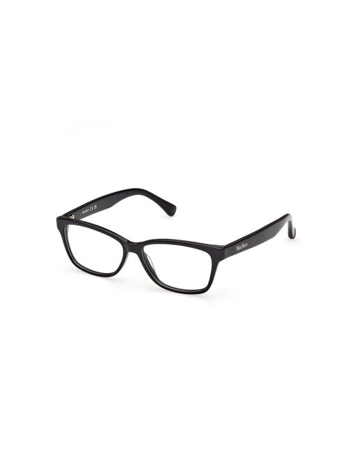 Max Mara Black Mm5237 092 Optical Frames Acetate Squared Normal