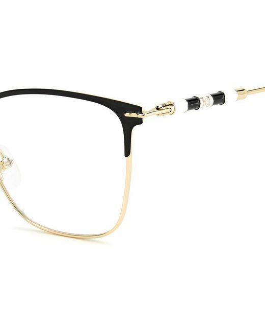 Carolina Herrera Black Ch 0040 Rhl Optical Frames Metal Squared