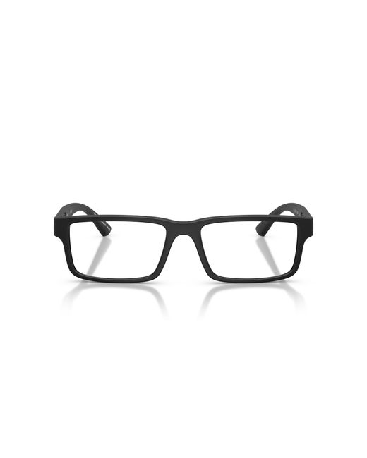 Emporio Armani Black Ea3278 5017 Optical Frames Injected Transparent Squared Normal for men