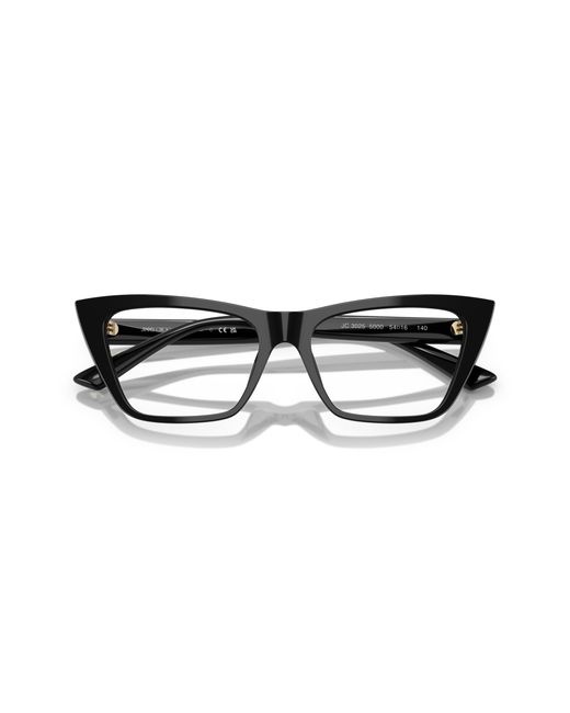 Jimmy Choo Black Jc3025 5000 Optical Frames Acetate Transparent Cat Eye Normal