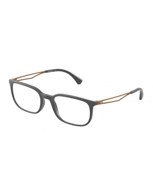 Emporio Armani Black Ea3174 5437 Optical Frames Plastic Squared for men