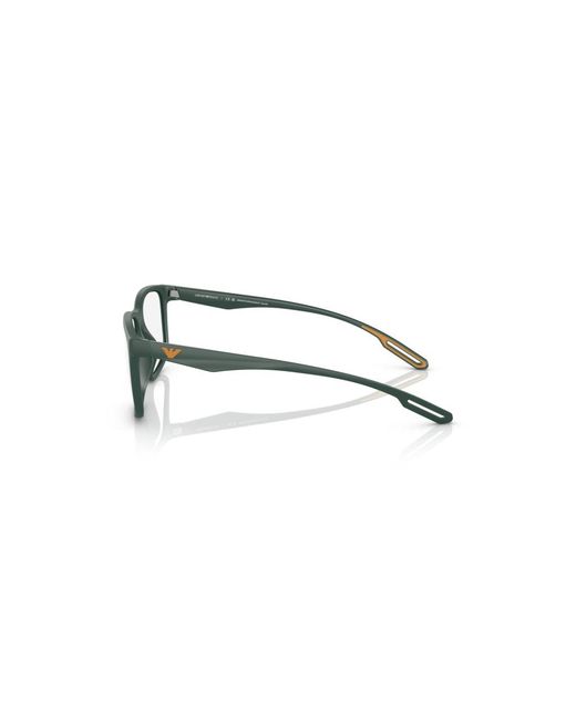 Emporio Armani Black Ea3209U 5058 Optical Frames Injected Transparent Squared Normal for men