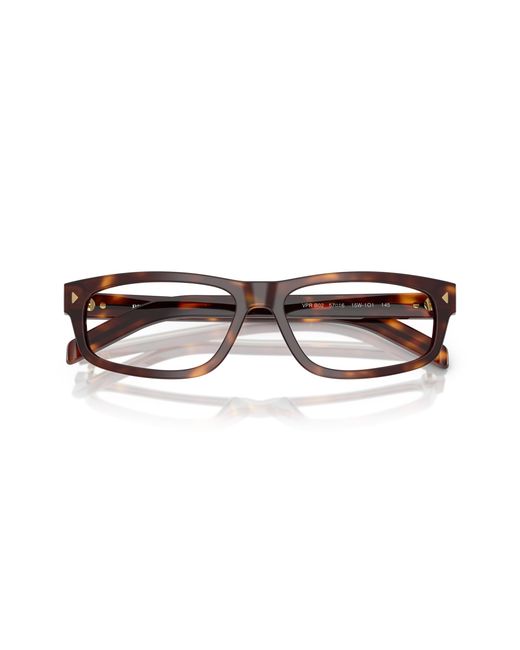 Prada Black Pr B02V 15W1O1 Optical Frames Acetate Squared Normal for men