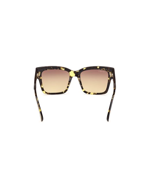 MAX&Co. Black Mo0094 55F Sunglasses Acetate Squared Normal