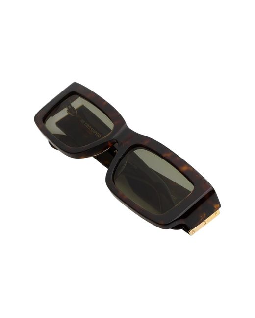 Retrosuperfuture Black 7Io Notte Sunglasses Acetate Squared Normal