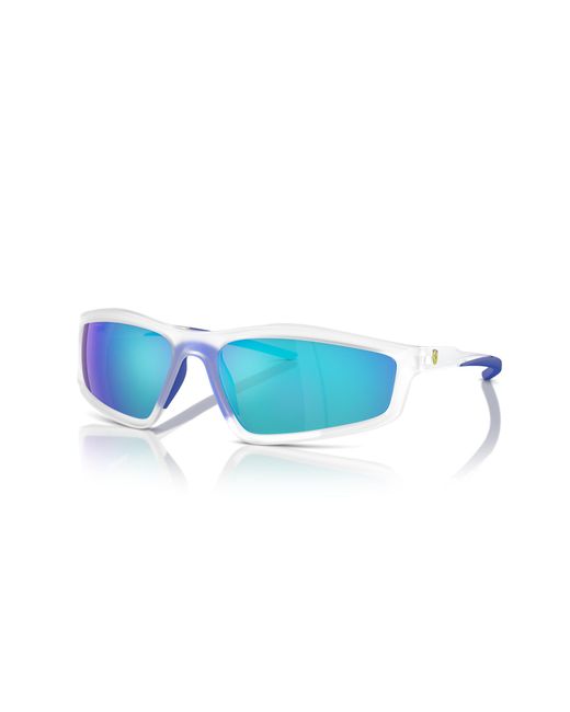 FERRARI SCUDERIA Black Fz6007U 505/25 Sunglasses Injected Geometric Normal Mirror for men