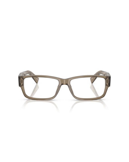 Prada Black Pr B09V 18T1O1 Optical Frames Acetate Transparent Squared Normal for men