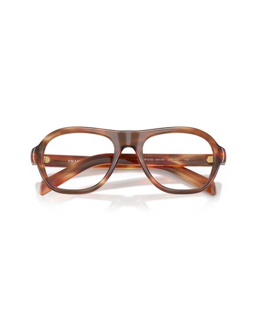 Prada Black Pr C12V 24G1O1 Optical Frames Acetate Transparent Pillow Normal