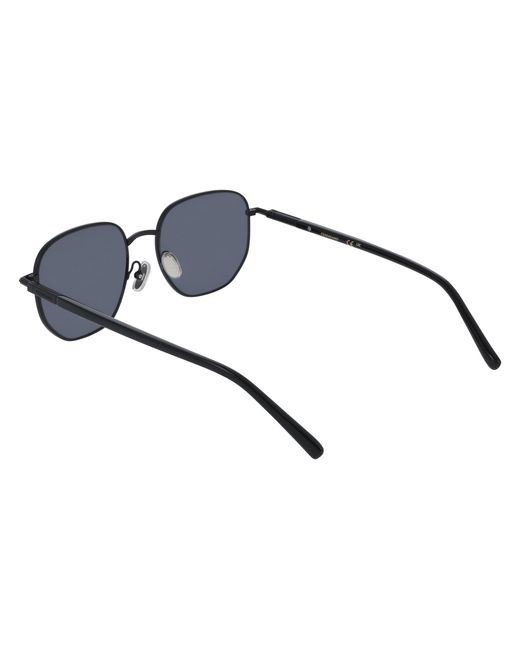 Ferragamo Black Sf328S 002 Sunglasses Metal Squared Normal for men